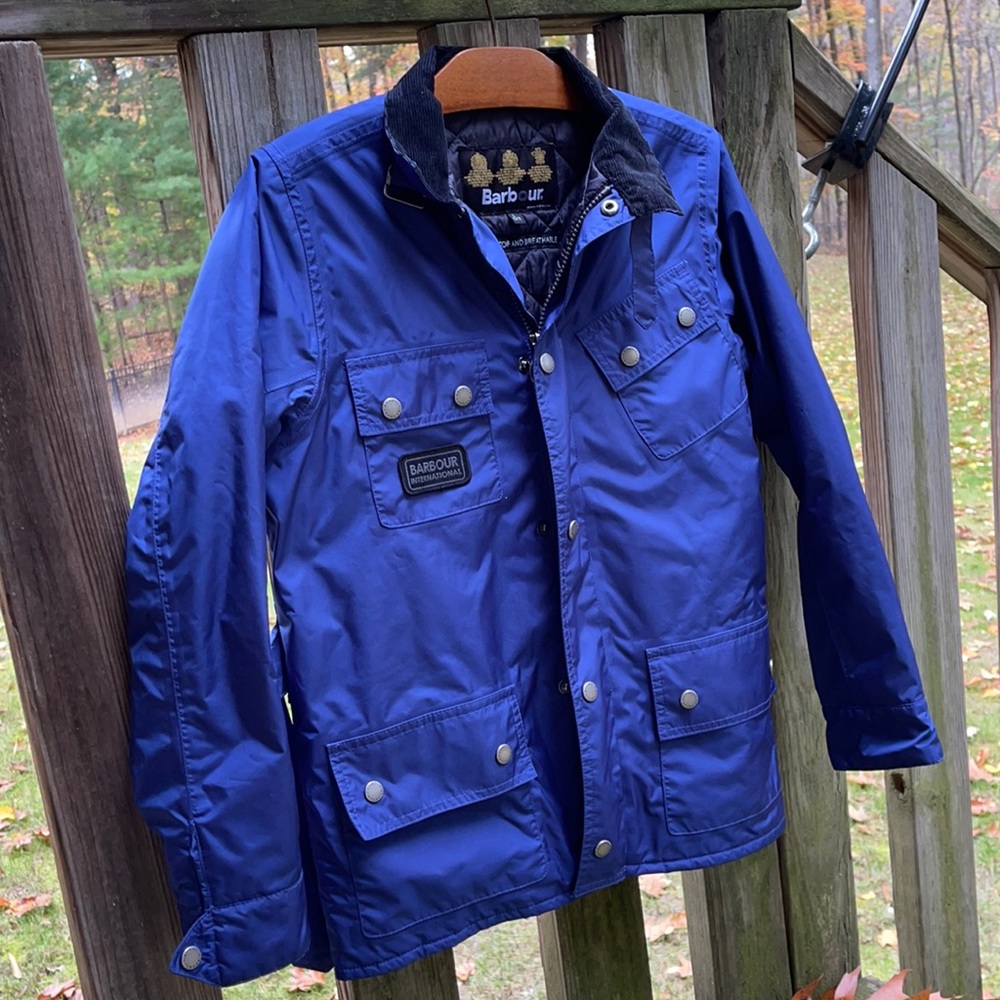 Barbour International waterproof coat Size L